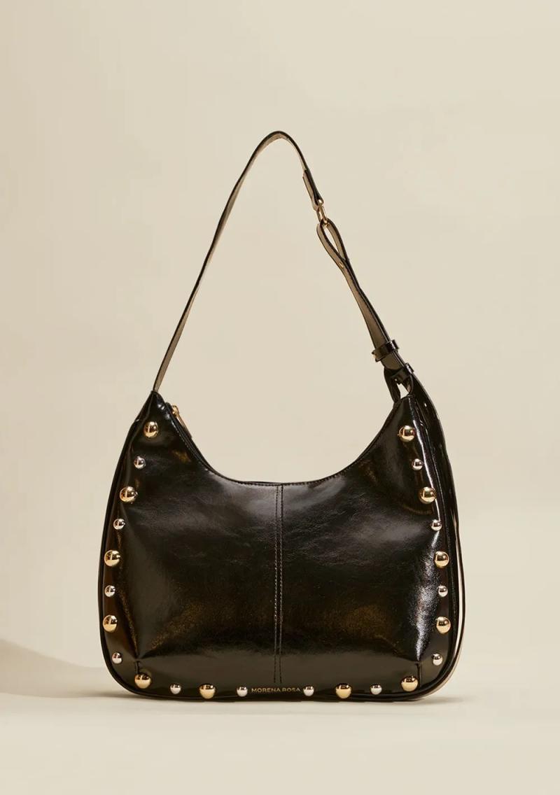 Bolsa Ombro Verniz Rocker Gold